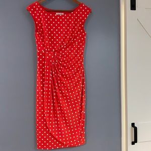 Dressbarn size 4 knee length orange dress